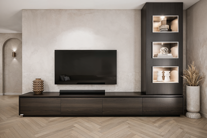 Tv meubel Mason Excellent- Eiken - 4 kleppen - Chimney