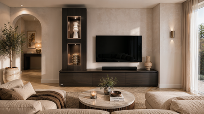 Tv meubel Mason Grand - Eiken - 3 kleppen - Chimney