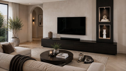 Tv-Meubel Mason Grand - Eiken - 4 Kleppen - Chimney