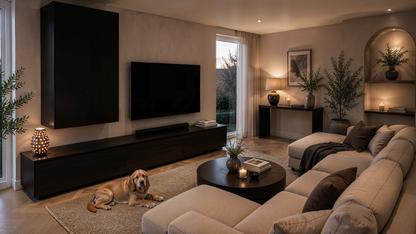 Tv meubel Mason Royal - Zwevend - Eiken - 3 kleppen - Chimney
