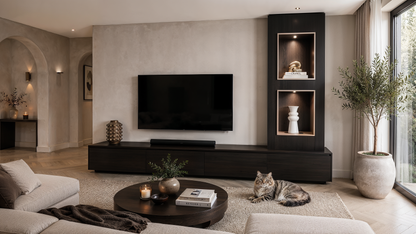 Tv-Meubel Mason Grand - Eiken - 4 Kleppen - Chimney