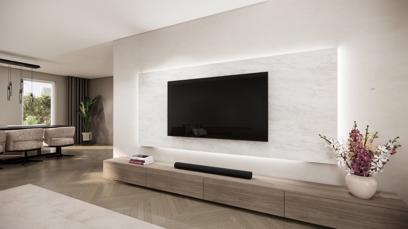 Wandpaneel - Marmer - Melamine - TV paneel