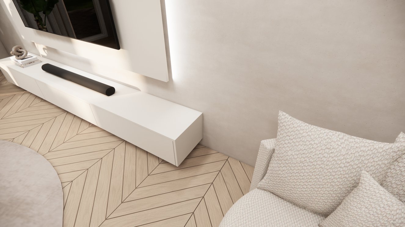 Wandpaneel Melamine Mat - TV paneel