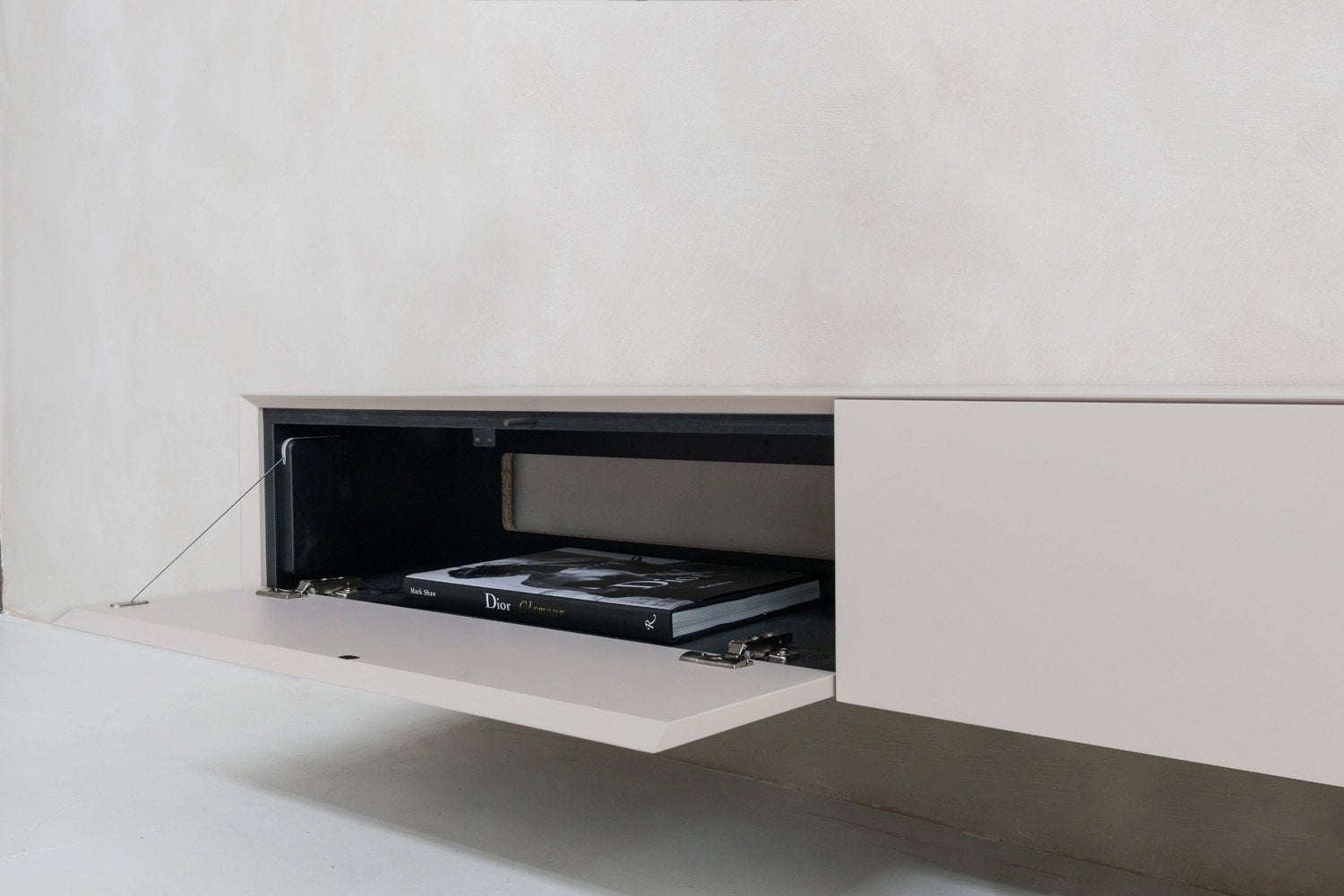 TV-meubel Zyan - Zwevend -  MDF - 4 kleppen