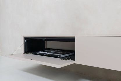 TV-meubel Zyan - Zwevend -  MDF - 4 kleppen