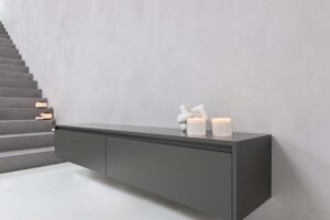 Maeve | Zwevend TV meubel | 2 Kleppen | MDF | 120 – 160 cm