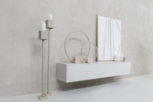 Jessie | Zwevend tv-meubel | Strak | MDF | Scandinavisch Design | 2 Kleppen | 120 – 160 cm