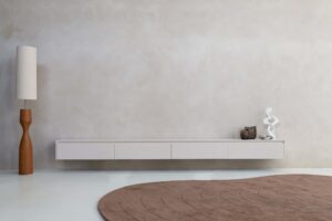 Maeve | Zwevend TV meubel | 4 Kleppen | MDF | 220 – 400 cm