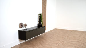 Maeve | Zwevend TV meubel | 2 Kleppen | MDF | 120 – 160 cm