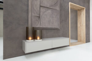 Murphy | Zwevend tv-meubel | Melamine | Scandinavisch Design | 2 Kleppen | 120 – 180 cm