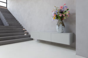 Pierre | Zwevend tv-meubel | Melamine | Scandinavisch Design | 3 Kleppen | 180 – 240 cm