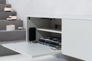 Pierre | Zwevend tv-meubel | Melamine | Scandinavisch Design | 3 Kleppen | 180 – 240 cm