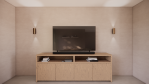 Oscar | Staand Tv-dressoir | Eiken | Beits | Scandinavisch Design | 4 Deuren | 180 – 250 cm