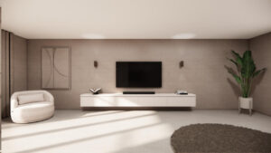 Rockefeller | Hangend tv-meubel | MDF | Scandinavisch Design | 4 Kleppen | 260 – 300 cm